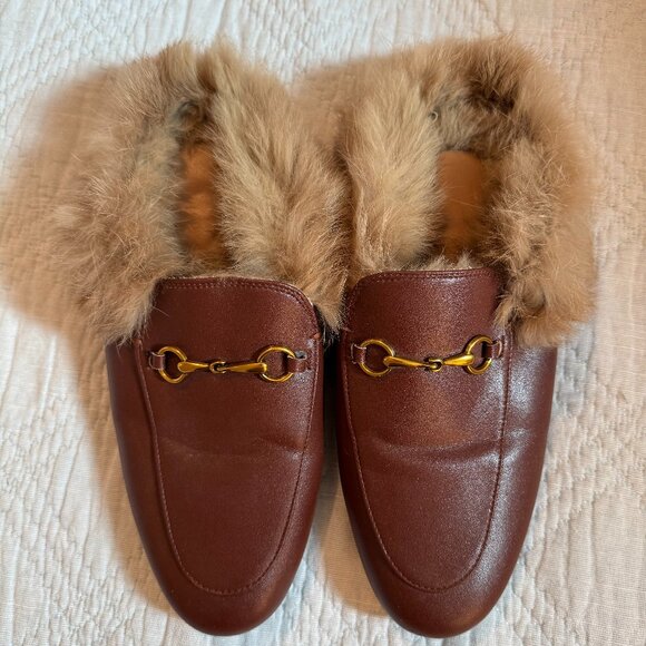 ARQA Fur Horse Bit Loafer Mules 39 - Picture 1 of 8